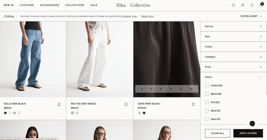 Effective Filtering & Sorting On Your Collection Pages